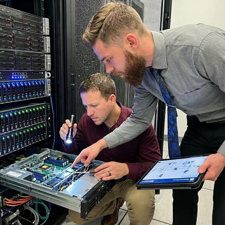 Kyle Hrzenak and Ryan Walters integrating managed IT services in Estero HIPAA compliant cybersecurity for medical practices